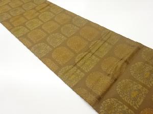 花々に兎模様織出し袋帯